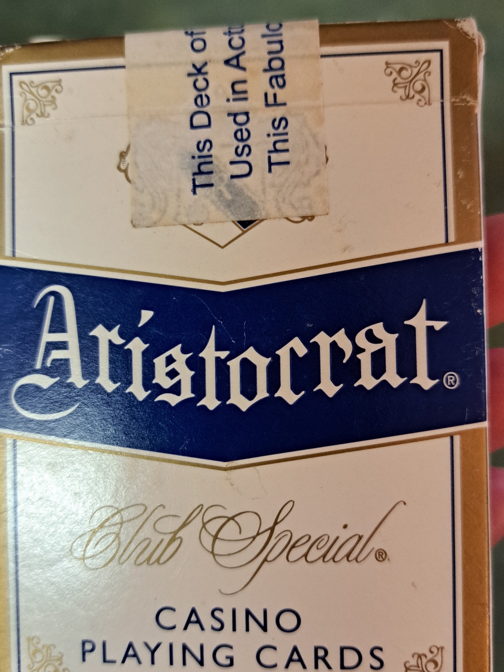 Arisrocrat Club Special Casino Playing Cards - Blue & Gold